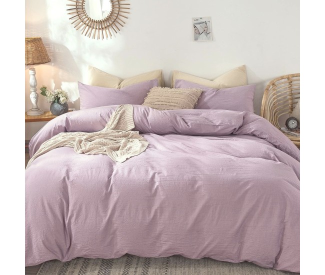 Lenjerie de pat percalle uni  roz 100 % bbc